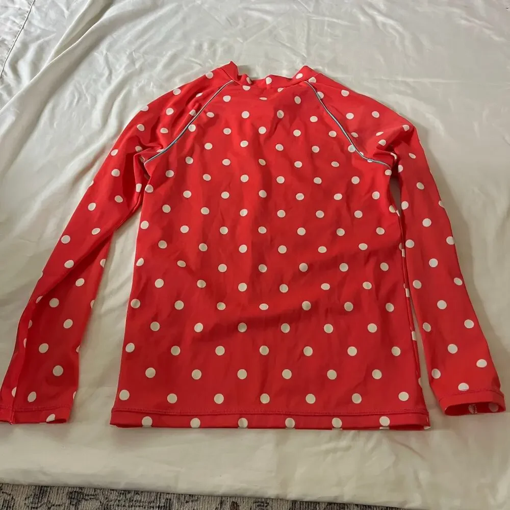 Boden Long Sleeve Swim Top Rash Guard Surf Shirt Girl's 11/12Y